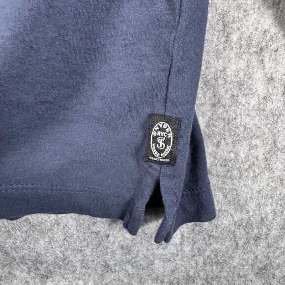 Todd Snyder Shirt Mens XL Blue Long Sleeve Premium Jersey Button Up Casual - Picture 6 of 10